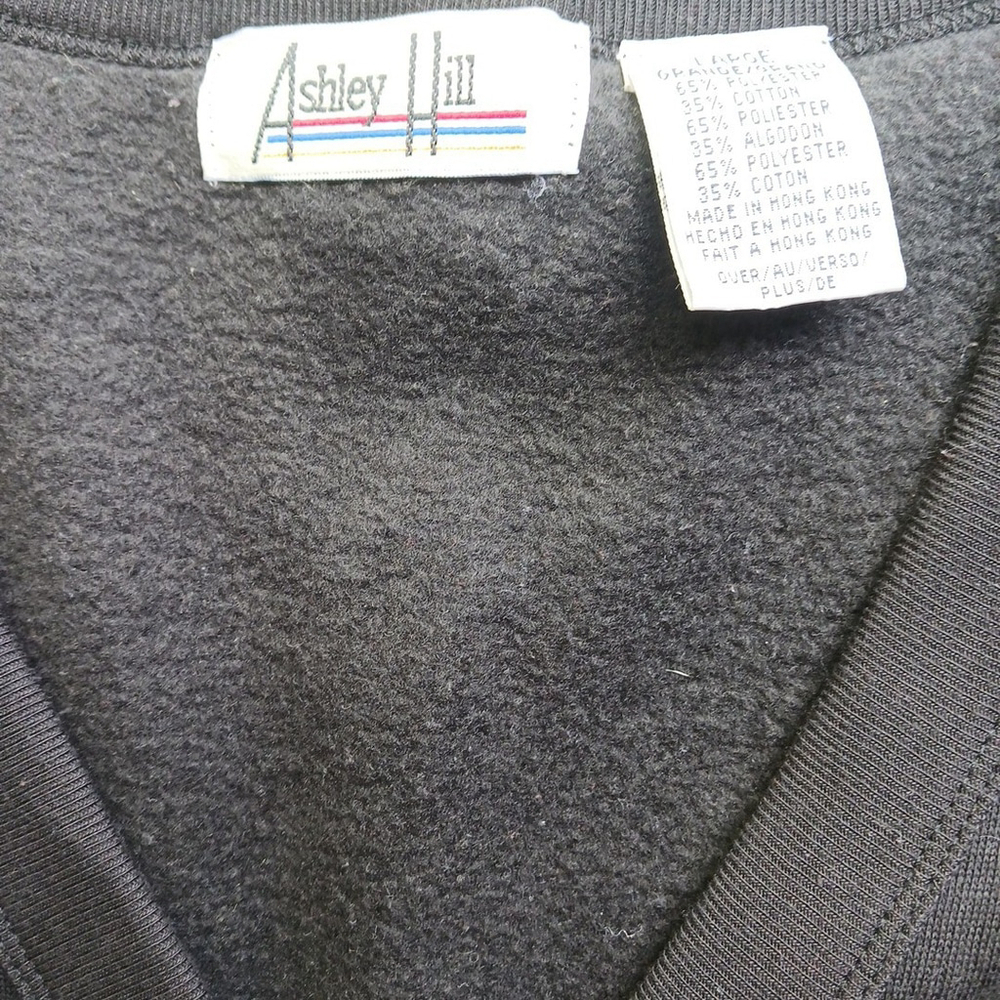 Vintage Ashley Hill Black Halloween Cardigan Sweater Large - Picture 3 of 4